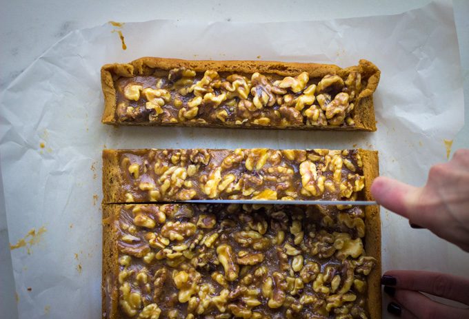 Salted Malted Walnut Brown Butter Shortbread Bars Salted Malted Walnut Brown Butter Shortbread Bars